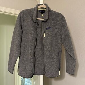 Gray Patagonia Fleece Jacket